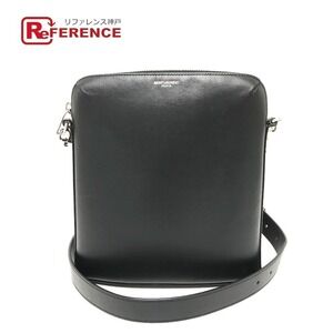 SAINT LAURENT PARIS logo shoulder bag crossbody leather black